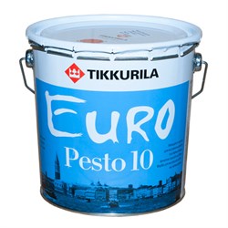 Краска матовая Евро Песто 10 TIKKURILA EURO PESTO 10 (0,9л) - фото 7071