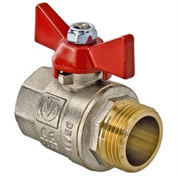 Кран шаровый 1/2" вн/нар ручка бабочка Valtec Base 9466 - фото 8208