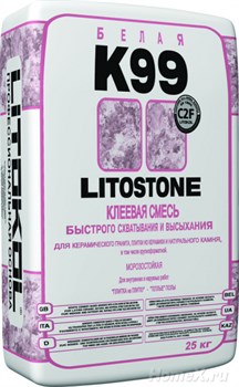 Клей для плитки морозостойкий  LITOSTONE K99 (25кг) - фото 8853