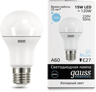 Лампа Gauss LED Elementary A60 15W E27 6500K