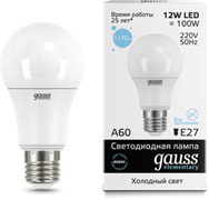 Лампа Gauss LED Elementary A60 12W E27 6500K